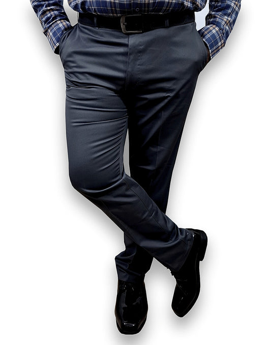 Soft Stretchable Charcoal Grey Cotton Pant