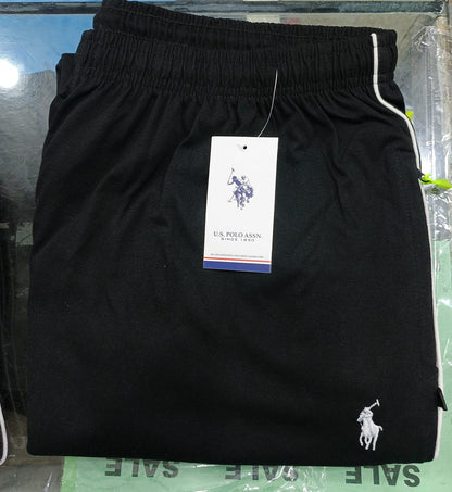 Premium Jet Black Jersey Shorts