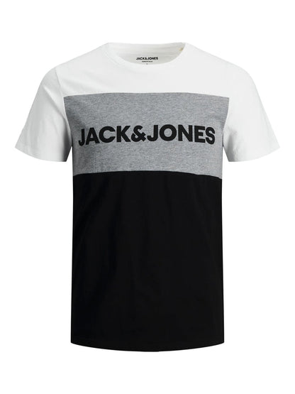 Pack of 4 JACK & JONES | 100% ORIGINAL T-SHIRT | PANEL STYLE