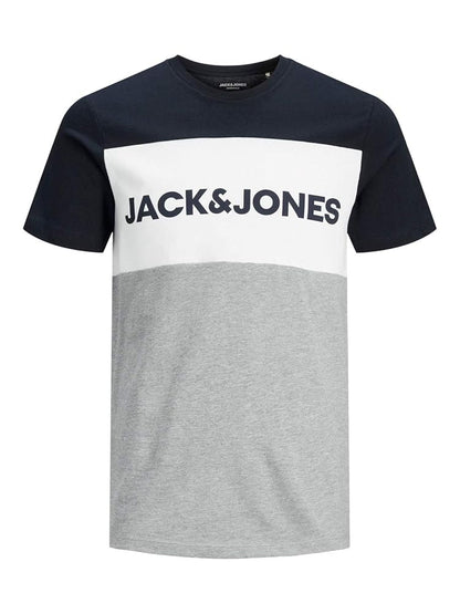 Pack of 4 JACK & JONES | 100% ORIGINAL T-SHIRT | PANEL STYLE