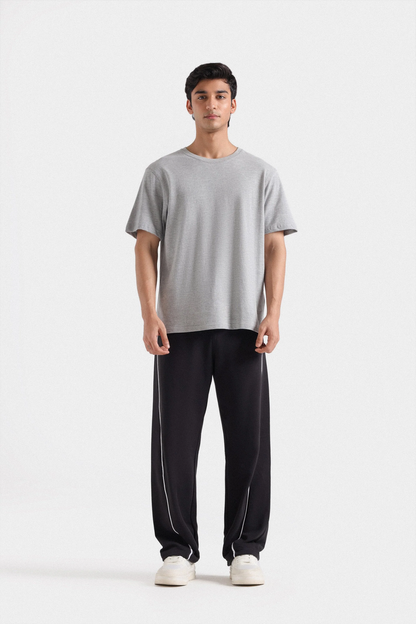 Heather grey  Jersey round neck T-shirt
