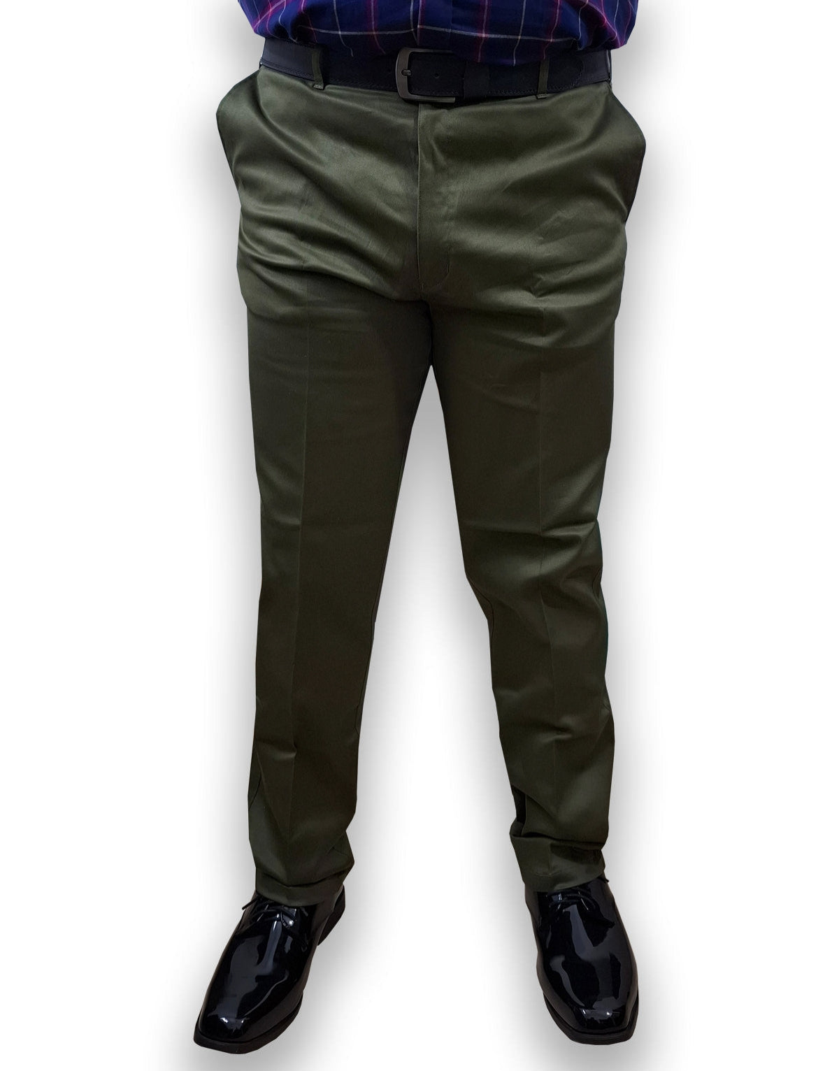 Soft Stretchable Dark Olive Green Cotton jeans