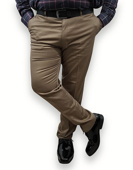 Soft Stretchable khaki Cotton Pant