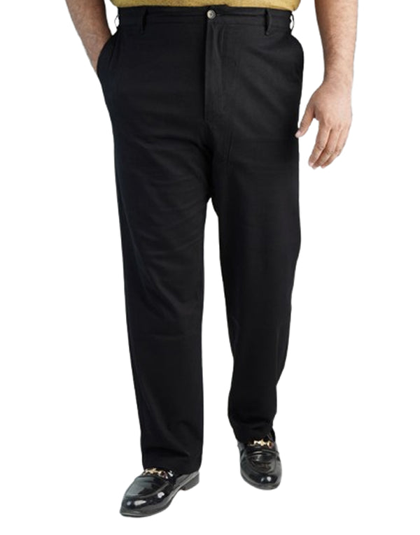 Soft Stretchable Jet Black Cotton Pant