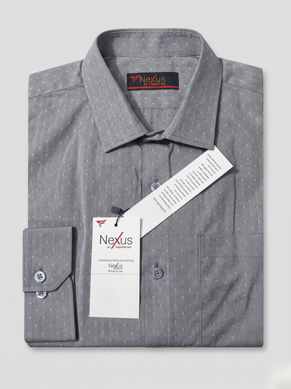 Smoke Grey Arrow Pattern Shirt